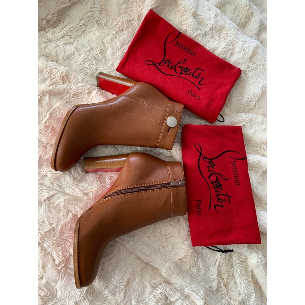 Authentic Christian Louboutin Janis Button Bootie